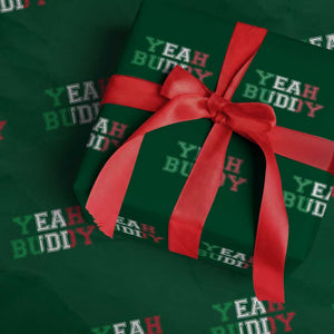Yeah Buddy Italian Flag Wrapping Paper Roll Vintage Retro TS10 Green Print Your Wear