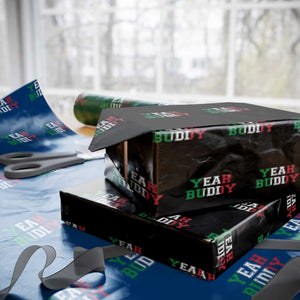 Yeah Buddy Italian Flag Wrapping Paper Roll Vintage Retro TS10 Black Print Your Wear