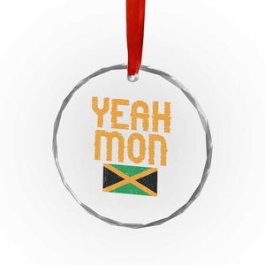 Yeah Mon Jamaican Pride Crystal Glass Ornament Jamaican Vacation Jamaica Reggae Roots TS10 Print Your Wear