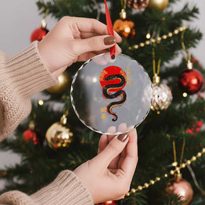Year Of The Snake 2025 Crystal Glass Ornament Lunar New Year Chinese Snake TS09 Print Your Wear