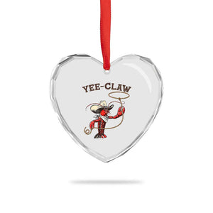 Yee Claw Heart Crystal Glass Ornament Funny Crawfish Cajun Seafood Festival TS12 Print Your Wear
