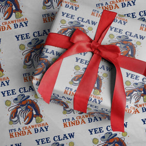 Yee Claw Lobster Wrapping Paper Roll It's a Crawfish Kinda Day Summer Beach Vaction Gift TS14 White Print Your Wear