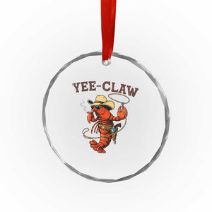 Yee Claw Southern Crawfish Crystal Glass Ornament Funny Seafood Party Graphic TS12 Print Your Wear
