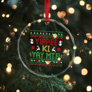 Yippee Ki Yay Crystal Glass Ornament 80's Movie Xmas Gift Ugly Christmas TS10 Print Your Wear
