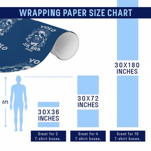 Yolo Jk BRB Jesus Wrapping Paper Roll Funny Easter Ressurection Christians TS10 Print Your Wear