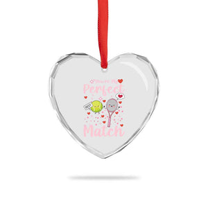 You Are My Perfect Match Heart Crystal Glass Ornament Gift For Tennis Couple TS12 Print Your Wear