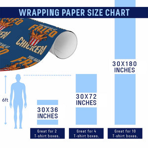 You Had Me At Fried Chicken Wrapping Paper Roll TS02 Print Your Wear