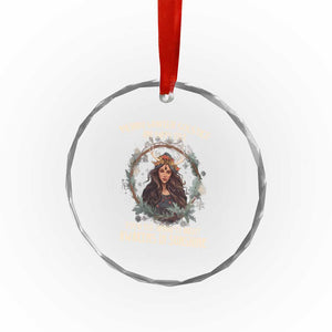 Yule Crystal Glass Ornament Merry Winter Solstice Awakens In Sunshine TS09 Print Your Wear