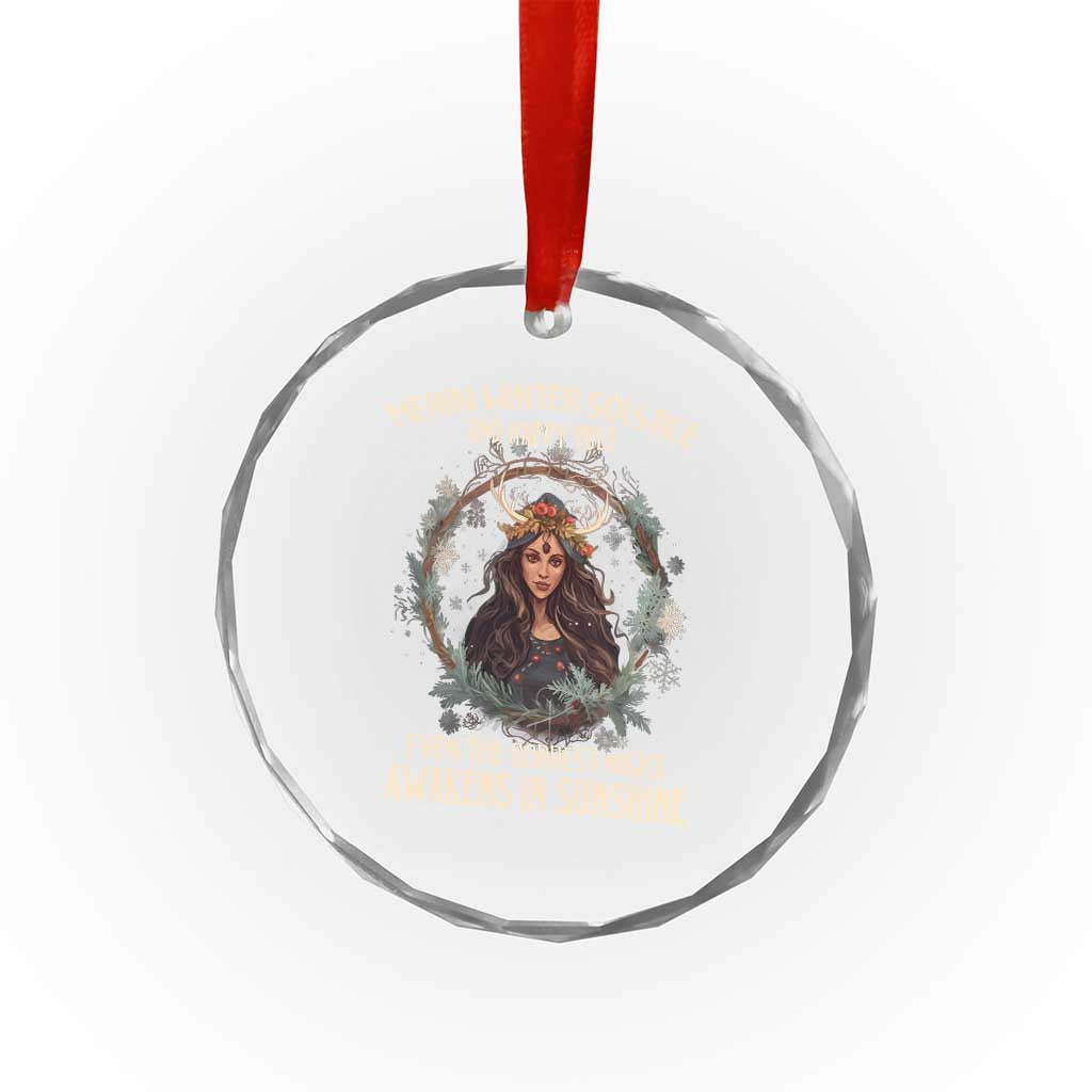 Yule Crystal Glass Ornament Merry Winter Solstice Awakens In Sunshine TS09 Print Your Wear