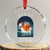 Yule Goat Crystal Glass Ornament Jul Nordic Yuletide TS09 Transparent Glass 3'' Circle Print Your Wear