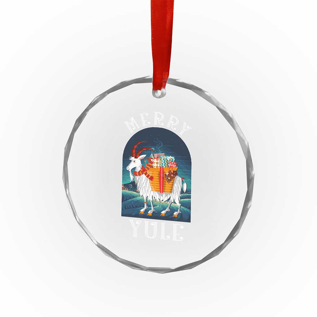 Yule Goat Crystal Glass Ornament Jul Nordic Yuletide TS09 Print Your Wear