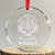 Yule Pagan Crystal Glass Ornament Have Yourself A Merry Little Solstice Vintage Pentagram TS11 Transparent Glass 3'' Circle Print Your Wear