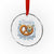 Zack Aufgebrezelt Oktoberfest Crystal Glass Ornament Funny Bavarian Pretzel Edelweiss Blue TS02 Transparent Glass 3'' Circle Print Your Wear