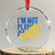 Zelensky I'm Not Playing Cards Crystal Glass Ornament TS02 Transparent Glass 3'' Circle Print Your Wear