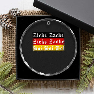 Zicke Zacke Hoi Oktoberfest Crystal Glass Ornament Vintage German Flag TS10 Print Your Wear