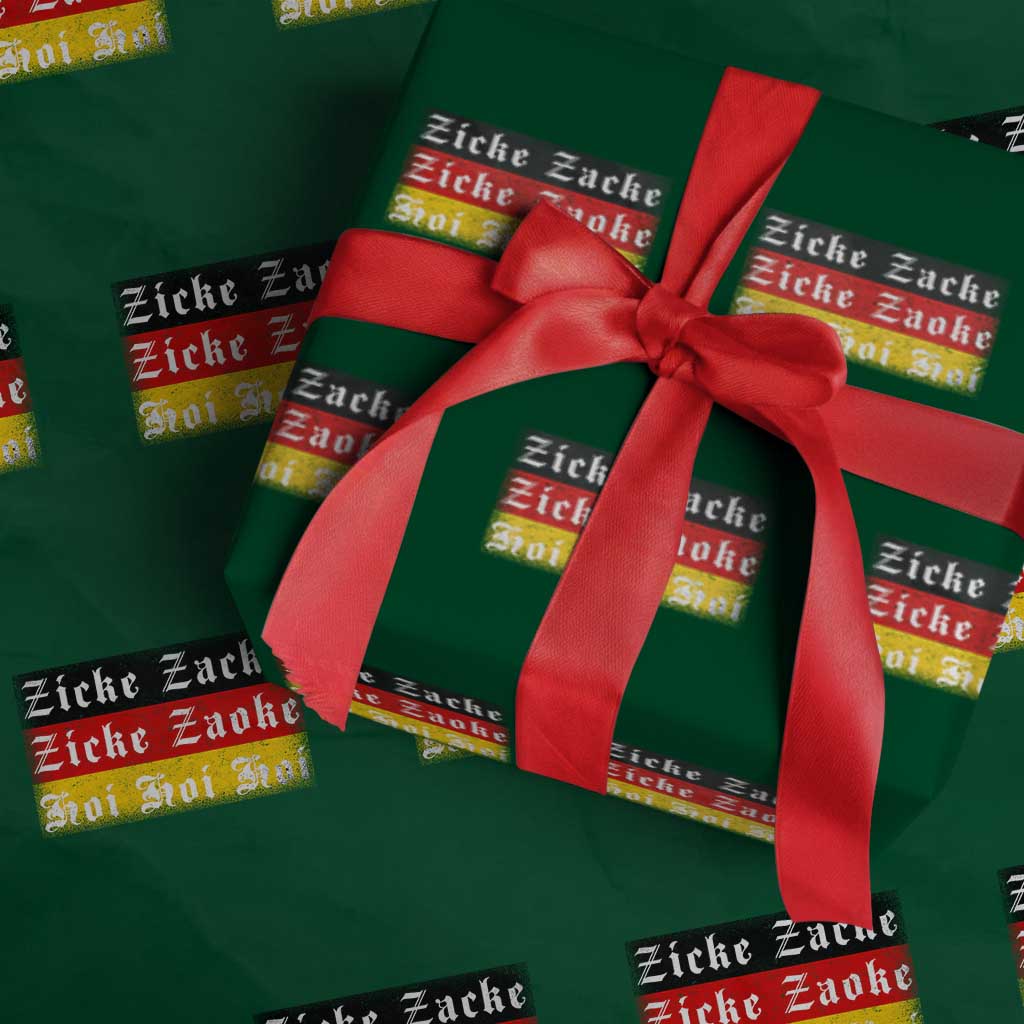 Zicke Zacke Hoi Oktoberfest Wrapping Paper Roll Vintage German Flag TS10 Green Print Your Wear