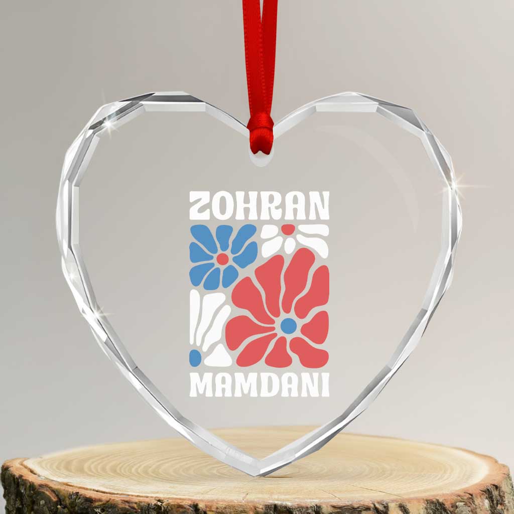 Zohran Madamni We The People Heart Crystal Glass Ornament New York City TS02 Transparent Glass 3'' Heart Print Your Wear