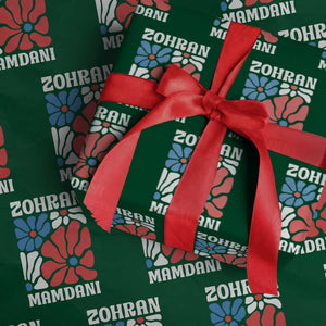 Zohran Madamni We The People Wrapping Paper Roll New York City TS02 Green Print Your Wear