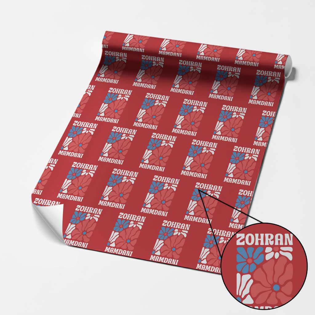 Zohran Madamni We The People Wrapping Paper Roll New York City TS02 Red Print Your Wear