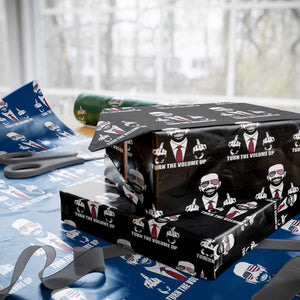 Zohran Mamdani Hope Wrapping Paper Roll Zoharan Mamdani USA Flag Funny Middle Finger TS02 Black Print Your Wear