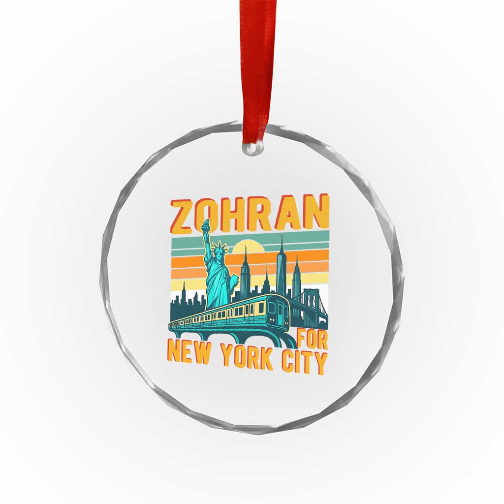 Zohran Mamdani NYC Mayor Crystal Glass Ornament TS14 Print Your Wear