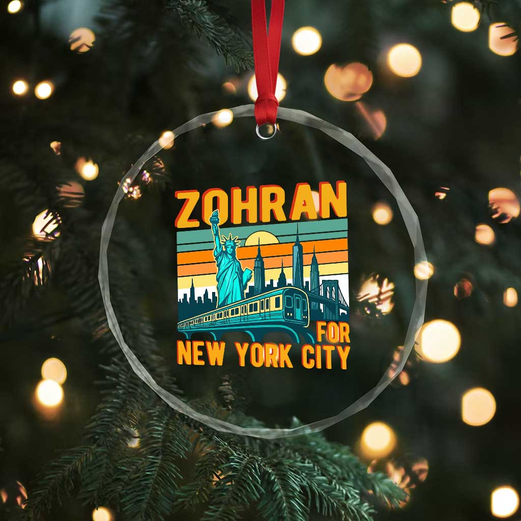 Zohran Mamdani NYC Mayor Crystal Glass Ornament TS14 Print Your Wear