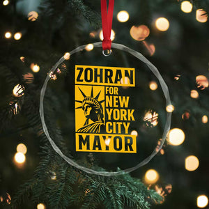 Zohran Mamdani NYC Mayor Crystal Glass Ornament Funny Cool Trendy Progressive TS14 Print Your Wear