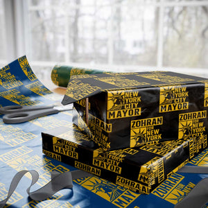 Zohran Mamdani NYC Mayor Wrapping Paper Roll Funny Cool Trendy Progressive TS14 Black Print Your Wear